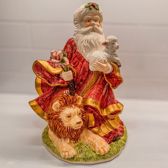 1995 Musical Peaceful Kingdom Santa-Christmas Around the World by House of Lloyd - Picture 9 of 10